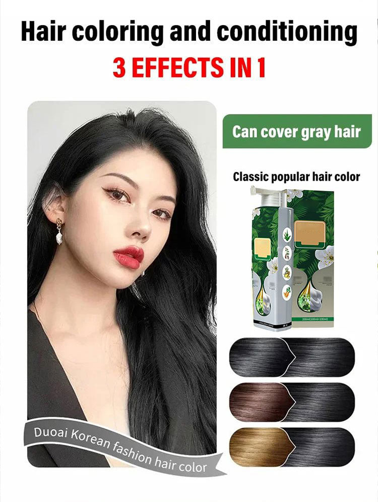 Pure Plant Extract For Grey Hair Color Bubble Dye