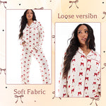 Load image into Gallery viewer, Red Ribbon Soft Pajamas Set
