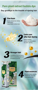 Pure Plant Extract For Grey Hair Color Bubble Dye