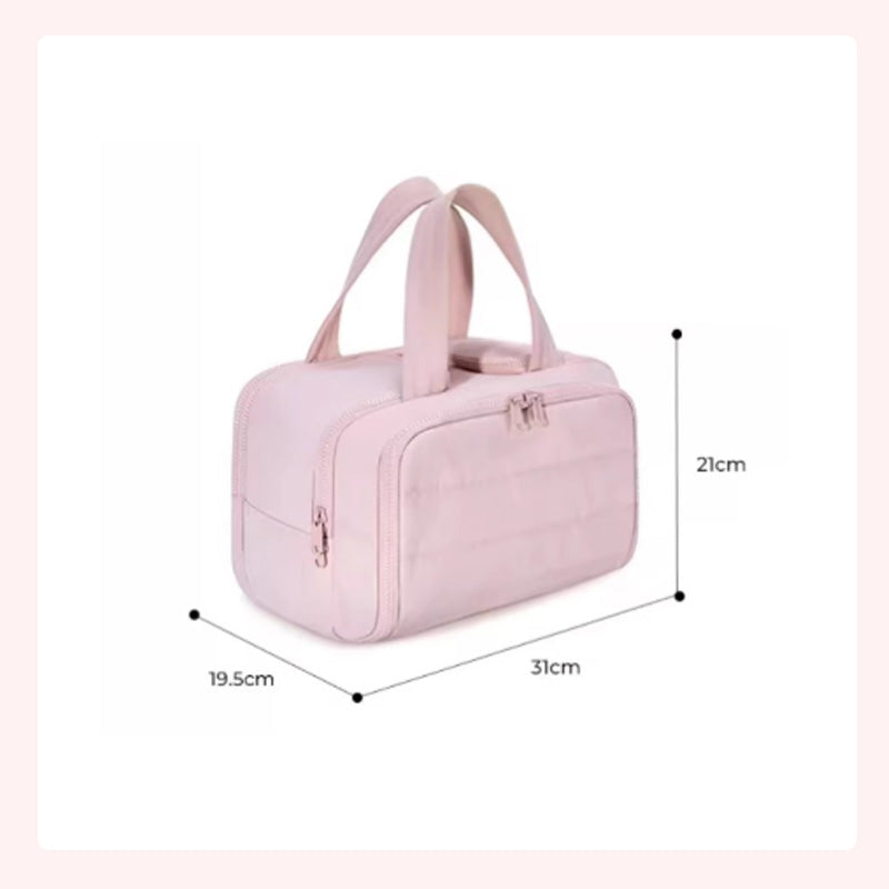 Multiple Zipper Large-Capacity Cosmetic Bag