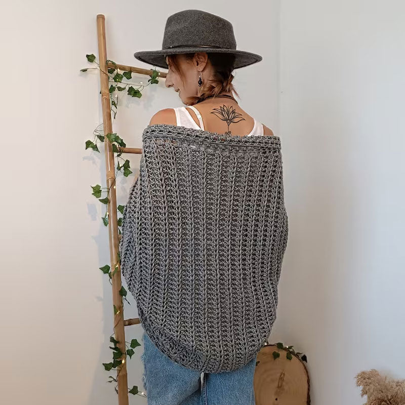 Women's Crochet Cocoon Shrug Boho Shrug