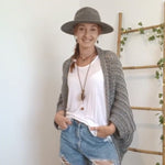 Load image into Gallery viewer, Women&#39;s Crochet Cocoon Shrug Boho Shrug
